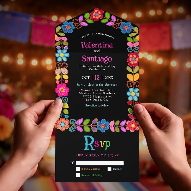 Casamento floral mexicano moderno (Criador carregado)