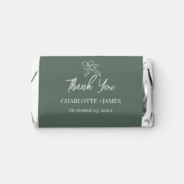 Casamento Floral Mínimo Verde Florestal Obrigado