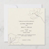 Casamento Floral Moderno Delicado Soft Eggshell