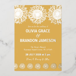 Casamento Floral Moderno dos Girassóis do Jardim A