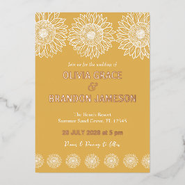 Casamento Floral Moderno dos Girassóis do Jardim A