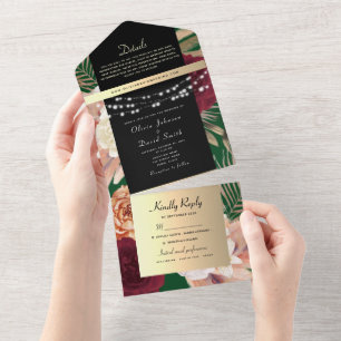 Casamento Floral Ouro Negro