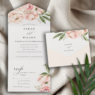 Casamento Floral Pastel Soft Blush Peony Peach