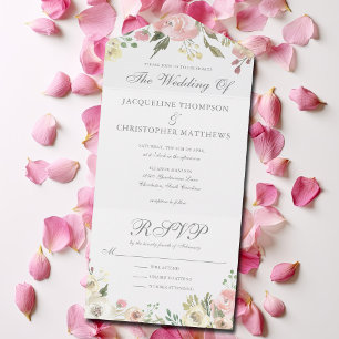 Casamento Floral Pink-Pink-Ivory Peony Elegante