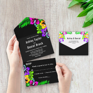 Casamento Floral Preto Boho Rústico Tropical Elega