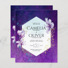 Casamento Floral Púrpura de Plum Orçamento All-in-