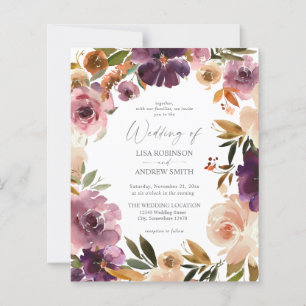 Casamento Floral Púrpura e Cor-de-Rosa