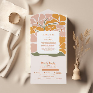 Casamento Floral Retro Boho Chic