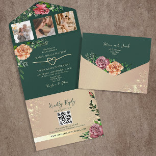 Casamento Floral Romântico em Esmeralda Verde