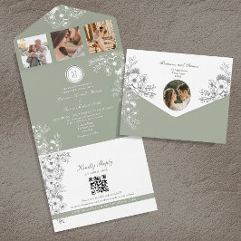 Casamento Floral Romântico em Verde Sálvia