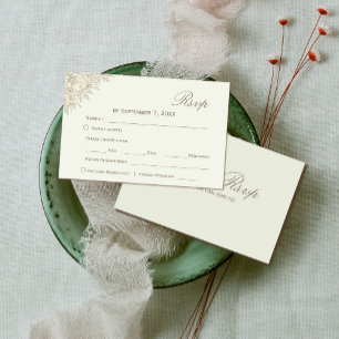Casamento Floral Romântico Rsvp Tipo de Letra do