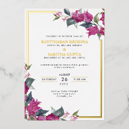 Casamento Floral Rosa Borgonha Bougainvillea