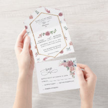 Casamento Floral Rosa Empoeirado