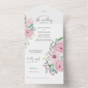 Casamento Floral Rosa Pink Rosa de Peony Pastel