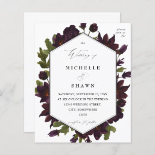 Casamento Floral Roxo do Halloween