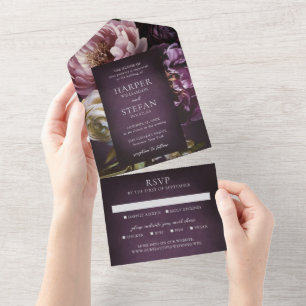 Casamento Floral Roxo Maximalista Elegante