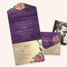 Casamento Floral Roxo Rústico