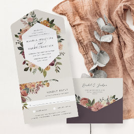 Casamento Floral Rustic Bloom Watercolor