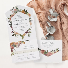 Casamento Floral Rustic Bloom Watercolor