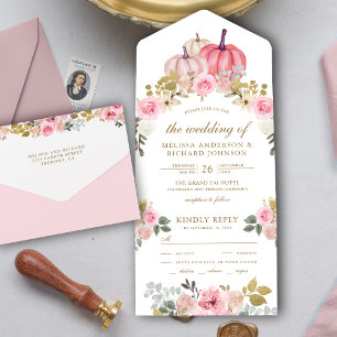 Casamento Floral Rustic Pink e Pumpkin Dourado