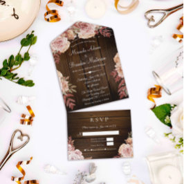 Casamento Floral Rustic Wood and String Lights