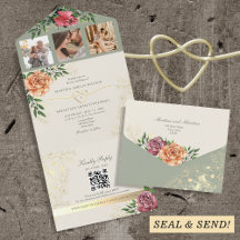 Casamento Floral Rústico Boho em Tons de Pêssego e