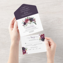 Casamento Floral Rústico Boho Roxo Rosa Vermelho