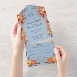 Casamento Floral Rústico em Aquarela de Outono