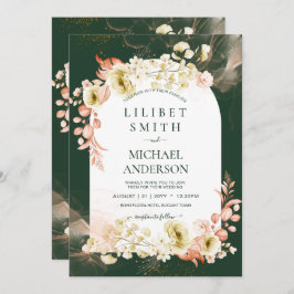 Casamento Floral Verde Coral Season Emerald