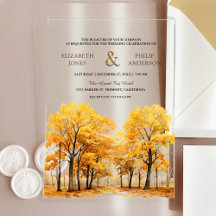 Casamento Floresta de Carvalhos no Outono