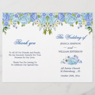 Casamento Foldado de Hydrangea Floral