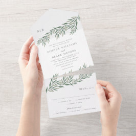 Casamento Folhagem Verde Elegante