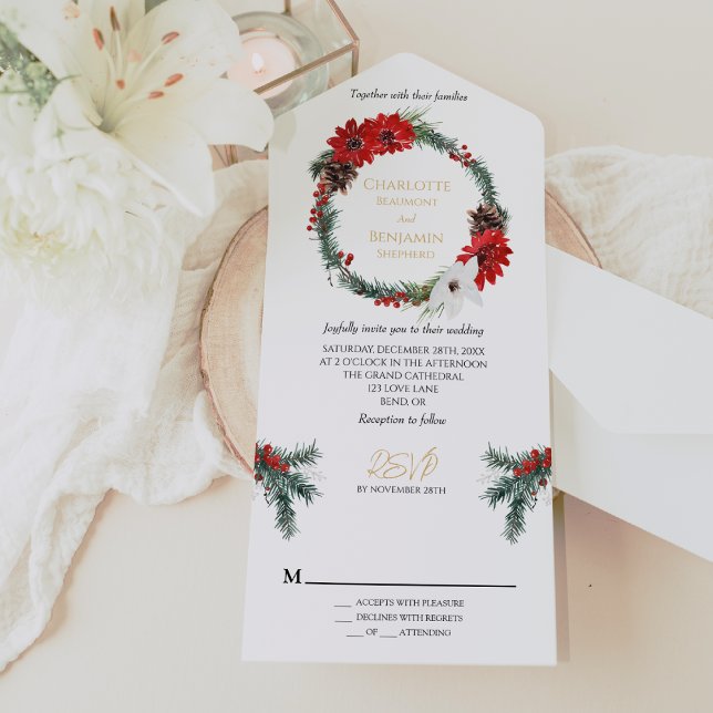 Casamento Formal de Natal Clássico Simples (Criador carregado)