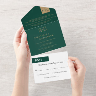 Casamento Formal Elegante Moderno Emerald Chic