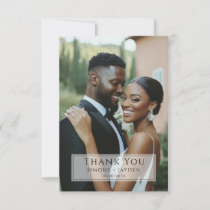 Casamento Foto Afro-Americana de Agradecimento