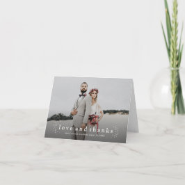 Casamento Foto Amor e Agradecimento Tipo Mínimo