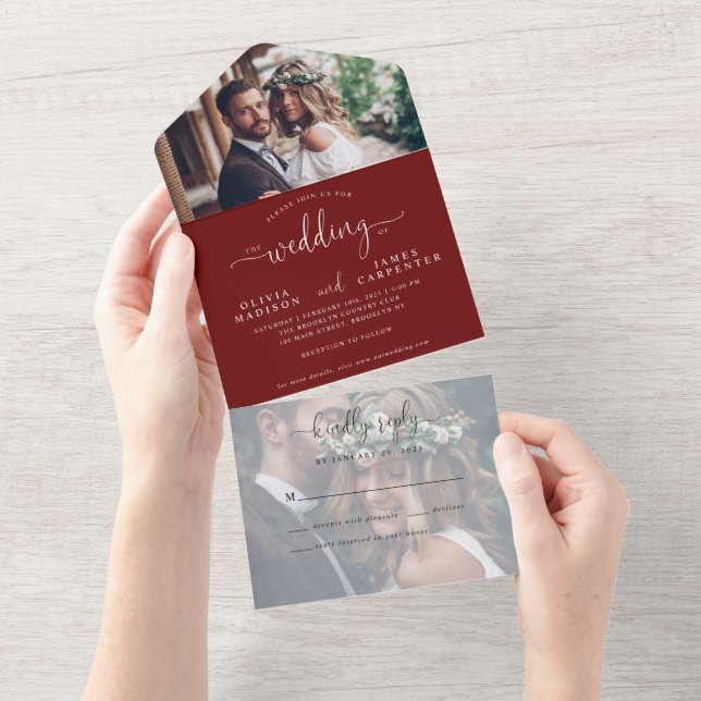 Casamento Fotográfico 2 do Roteiro Vermelho Modern (Aba destacável)