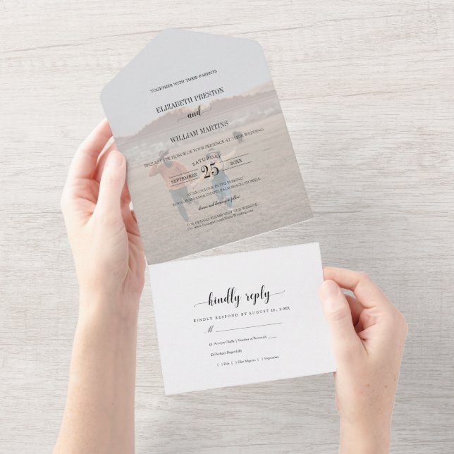 Casamento Fotográfico de Efeito Vellum Chic Faux c (Aba destacável)