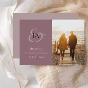 Casamento Fotográfico de Iniciais Roxos Modernos O