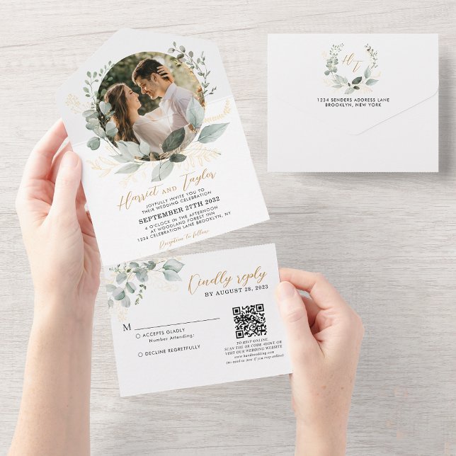 Casamento Fotográfico do Código QR Eucalyptus Dour (Criador carregado)