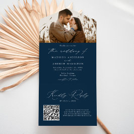 Casamento Fotográfico Marinho com Letra Elegante M