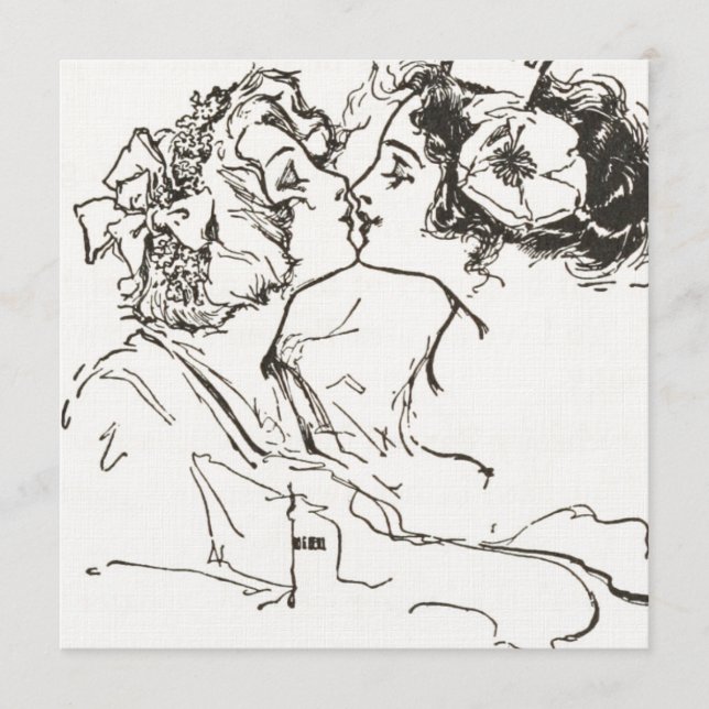 Casamento Gay Lésbico Vintage Personalizável (Frente)