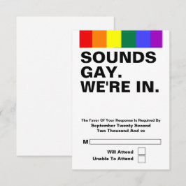 Casamento Gay Soa Gay Estamos no RSVP
