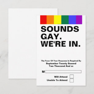 Casamento Gay Soa Gay Estamos no RSVP