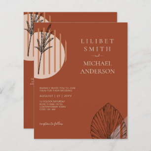 Casamento Geométrico abstrato Japandi Escandinavo