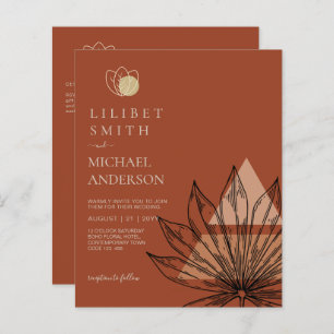 Casamento Geométrico abstrato Japandi Escandinavo