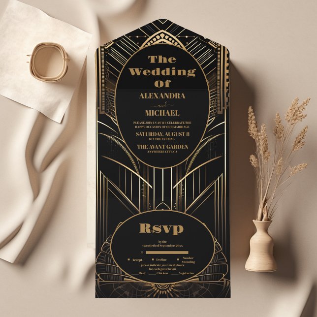 Casamento Geométrico Deco (Criador carregado)