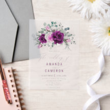 Casamento Geométrico do Blush Roxo Rústico Elegant