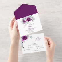 Casamento Geométrico do Blush Roxo Rústico Elegant