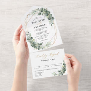 Casamento Geométrico Eucalyptus Greenery Rustic